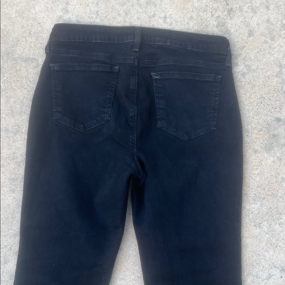 NYDJ Women's Sheri Slim Mid Rise Stretch Black Jeans Size 8 - Picture 8 of 9